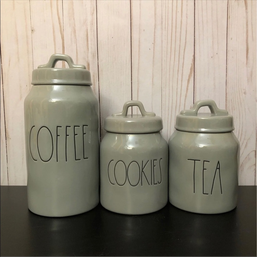 Rae Dunn gray Canister set - Picture 3 of 6